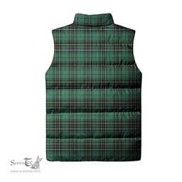 Scottish MacAlpin Ancient Tartan Tartan Puffer Vest, Tartan Plaid Sleeveless Down Jacket Scottish Plaid Tartan Plaid - ScotsTee - scotstee.com