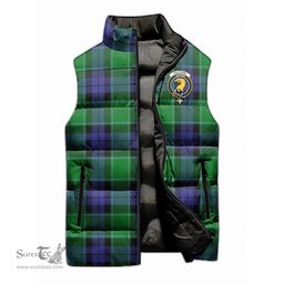 Scottish Haldane Clan Tartan Puffer Vest, Family Crest Plaid Sleeveless Down Jacket Scottish Plaid Tartan Plaid - ScotsTee - scotstee.com