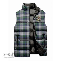 Scottish Graham Dress Clan Tartan Puffer Vest, Family Crest Plaid Sleeveless Down Jacket Scottish Plaid Tartan Plaid - ScotsTee - scotstee.com