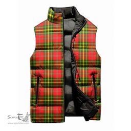 Scottish Leask Modern Tartan Tartan Puffer Vest, Tartan Plaid Sleeveless Down Jacket Scottish Plaid Tartan Plaid - ScotsTee - scotstee.com