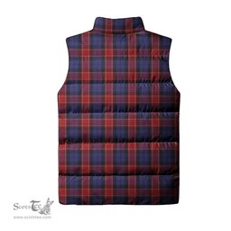 Scottish Graham of Menteith Red Tartan Tartan Puffer Vest, Tartan Plaid Sleeveless Down Jacket Scottish Plaid Tartan Plaid - ScotsTee - scotstee.com