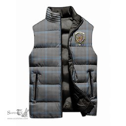 Scottish Gladstone Clan Tartan Puffer Vest, Family Crest Plaid Sleeveless Down Jacket Scottish Plaid Tartan Plaid - ScotsTee - scotstee.com