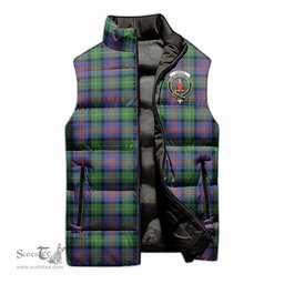 Scottish Logan Ancient Clan Tartan Puffer Vest, Family Crest Plaid Sleeveless Down Jacket Scottish Plaid Tartan Plaid - ScotsTee - scotstee.com