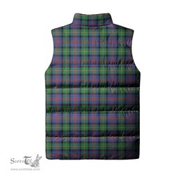 Scottish Logan Ancient Clan Tartan Puffer Vest, Family Crest Plaid Sleeveless Down Jacket Scottish Plaid Tartan Plaid - ScotsTee - scotstee.com