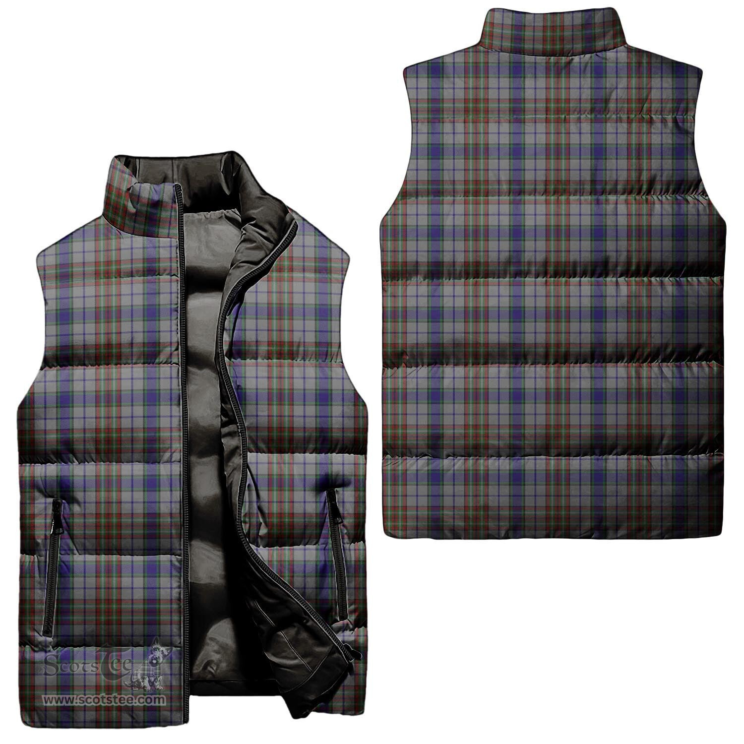 Scottish Gayre Hunting Tartan Tartan Puffer Vest, Tartan Plaid Sleeveless Down Jacket Scottish Plaid Tartan Plaid - ScotsTee - scotstee.com