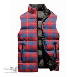 Scottish Galloway Red Tartan Tartan Puffer Vest, Tartan Plaid Sleeveless Down Jacket Scottish Plaid Tartan Plaid - ScotsTee - scotstee.com