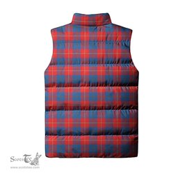 Scottish Galloway Red Tartan Tartan Puffer Vest, Tartan Plaid Sleeveless Down Jacket Scottish Plaid Tartan Plaid - ScotsTee - scotstee.com