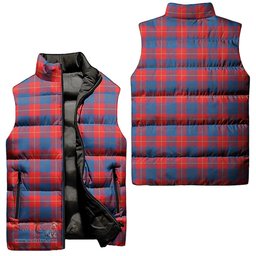 Scottish Galloway Red Tartan Tartan Puffer Vest, Tartan Plaid Sleeveless Down Jacket Scottish Plaid Tartan Plaid - ScotsTee - scotstee.com