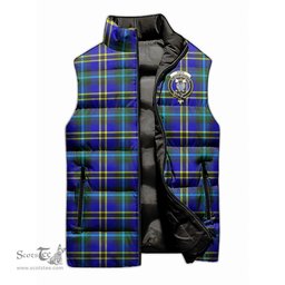 Scottish Hope Modern Clan Tartan Puffer Vest, Family Crest Plaid Sleeveless Down Jacket Scottish Plaid Tartan Plaid - ScotsTee - scotstee.com