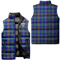 Scottish Hope Modern Clan Tartan Puffer Vest, Family Crest Plaid Sleeveless Down Jacket Scottish Plaid Tartan Plaid - ScotsTee - scotstee.com