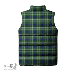 Scottish Learmonth Clan Tartan Puffer Vest, Family Crest Plaid Sleeveless Down Jacket Scottish Plaid Tartan Plaid - ScotsTee - scotstee.com