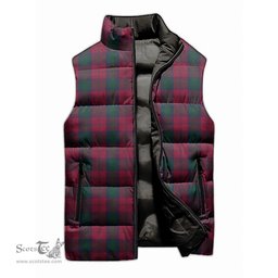 Scottish Lindsay Tartan Tartan Puffer Vest, Tartan Plaid Sleeveless Down Jacket Scottish Plaid Tartan Plaid - ScotsTee - scotstee.com