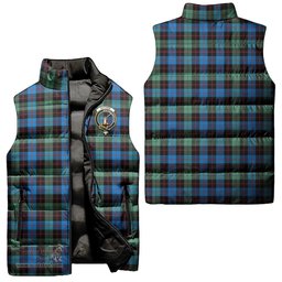 Scottish Guthrie Ancient Clan Tartan Puffer Vest, Family Crest Plaid Sleeveless Down Jacket Scottish Plaid Tartan Plaid - ScotsTee - scotstee.com