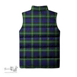 Scottish Lammie Clan Tartan Puffer Vest, Family Crest Plaid Sleeveless Down Jacket Scottish Plaid Tartan Plaid - ScotsTee - scotstee.com