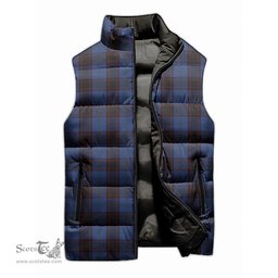 Scottish Home (Hume) Tartan Tartan Puffer Vest, Tartan Plaid Sleeveless Down Jacket Scottish Plaid Tartan Plaid - ScotsTee - scotstee.com