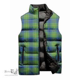 Scottish Johnstone (Johnston) Ancient Tartan Tartan Puffer Vest, Tartan Plaid Sleeveless Down Jacket Scottish Plaid Tartan Plaid - ScotsTee - scotstee.com