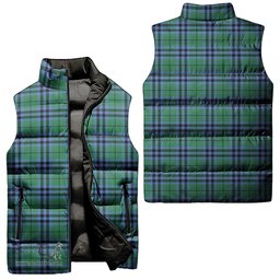 Scottish Keith Ancient Tartan Tartan Puffer Vest, Tartan Plaid Sleeveless Down Jacket Scottish Plaid Tartan Plaid - ScotsTee - scotstee.com