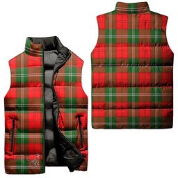 Scottish Gartshore Tartan Tartan Puffer Vest, Tartan Plaid Sleeveless Down Jacket Scottish Plaid Tartan Plaid - ScotsTee - scotstee.com