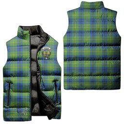 Scottish Johnston Ancient Clan Tartan Puffer Vest, Family Crest Plaid Sleeveless Down Jacket Scottish Plaid Tartan Plaid - ScotsTee - scotstee.com