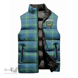 Scottish Hamilton Hunting Ancient Clan Tartan Puffer Vest, Family Crest Plaid Sleeveless Down Jacket Scottish Plaid Tartan Plaid - ScotsTee - scotstee.com