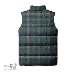 Scottish Kennedy Modern Clan Tartan Puffer Vest, Family Crest Plaid Sleeveless Down Jacket Scottish Plaid Tartan Plaid - ScotsTee - scotstee.com