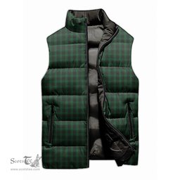 Scottish Graham Tartan Tartan Puffer Vest, Tartan Plaid Sleeveless Down Jacket Scottish Plaid Tartan Plaid - ScotsTee - scotstee.com