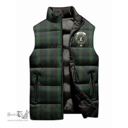 Scottish Gunn Logan Clan Tartan Puffer Vest, Family Crest Plaid Sleeveless Down Jacket Scottish Plaid Tartan Plaid - ScotsTee - scotstee.com