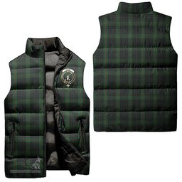 Scottish Gunn Logan Clan Tartan Puffer Vest, Family Crest Plaid Sleeveless Down Jacket Scottish Plaid Tartan Plaid - ScotsTee - scotstee.com