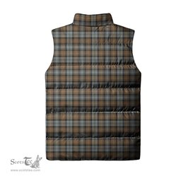 Scottish Gordon Weathered Clan Tartan Puffer Vest, Family Crest Plaid Sleeveless Down Jacket Scottish Plaid Tartan Plaid - ScotsTee - scotstee.com