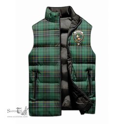 Scottish MacAlpin Ancient Clan Tartan Puffer Vest, Family Crest Plaid Sleeveless Down Jacket Scottish Plaid Tartan Plaid - ScotsTee - scotstee.com