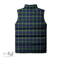 Scottish Lamont Modern Tartan Tartan Puffer Vest, Tartan Plaid Sleeveless Down Jacket Scottish Plaid Tartan Plaid - ScotsTee - scotstee.com