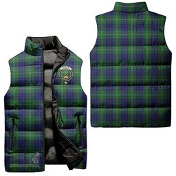 Scottish Hamilton Green Hunting Clan Tartan Puffer Vest, Family Crest Plaid Sleeveless Down Jacket Scottish Plaid Tartan Plaid - ScotsTee - scotstee.com
