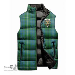 Scottish Hay Hunting Clan Tartan Puffer Vest, Family Crest Plaid Sleeveless Down Jacket Scottish Plaid Tartan Plaid - ScotsTee - scotstee.com
