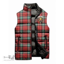 Scottish Kerr Ancient Clan Tartan Puffer Vest, Family Crest Plaid Sleeveless Down Jacket Scottish Plaid Tartan Plaid - ScotsTee - scotstee.com