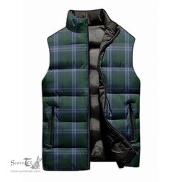 Scottish Jones of Wales Tartan Tartan Puffer Vest, Tartan Plaid Sleeveless Down Jacket Scottish Plaid Tartan Plaid - ScotsTee - scotstee.com