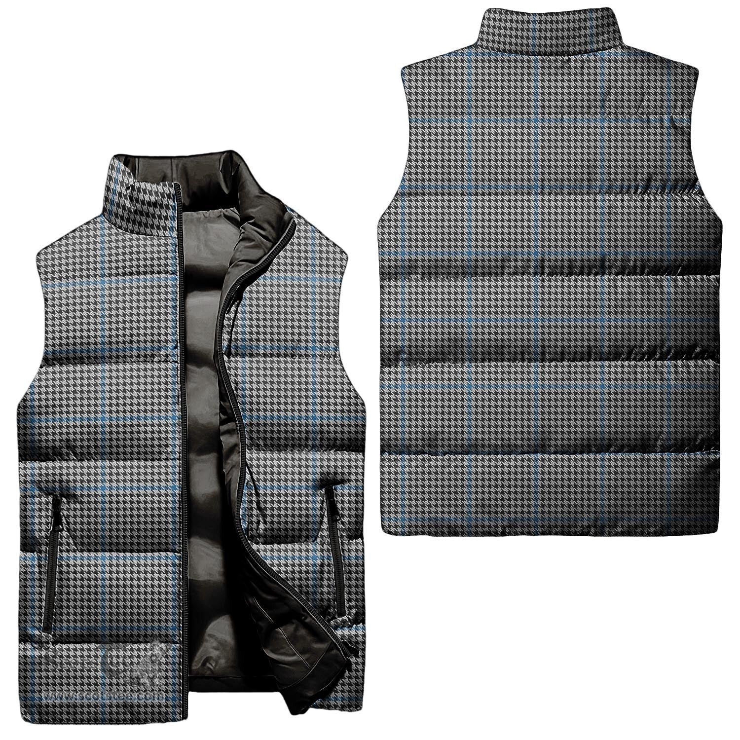 Scottish Gladstone Tartan Tartan Puffer Vest, Tartan Plaid Sleeveless Down Jacket Scottish Plaid Tartan Plaid - ScotsTee - scotstee.com