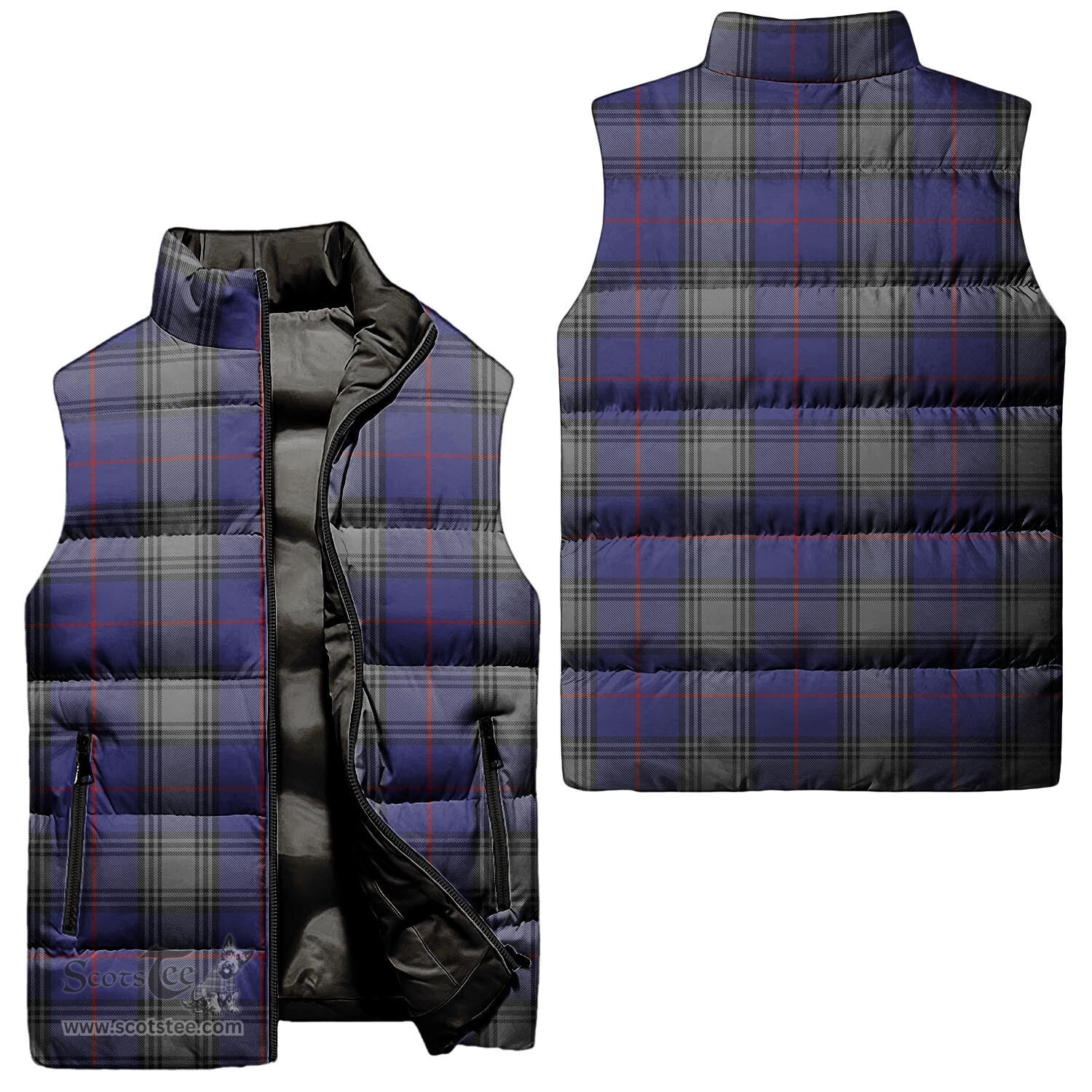 Scottish Kinnaird Tartan Tartan Puffer Vest, Tartan Plaid Sleeveless Down Jacket Scottish Plaid Tartan Plaid - ScotsTee - scotstee.com