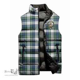 Scottish Gordon Dress Ancient Clan Tartan Puffer Vest, Family Crest Plaid Sleeveless Down Jacket Scottish Plaid Tartan Plaid - ScotsTee - scotstee.com