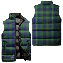 Scottish Hamilton Green Hunting Tartan Tartan Puffer Vest, Tartan Plaid Sleeveless Down Jacket Scottish Plaid Tartan Plaid - ScotsTee - scotstee.com