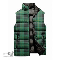 Scottish MacArthur Ancient Tartan Tartan Puffer Vest, Tartan Plaid Sleeveless Down Jacket Scottish Plaid Tartan Plaid - ScotsTee - scotstee.com