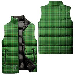 Scottish Galloway Tartan Tartan Puffer Vest, Tartan Plaid Sleeveless Down Jacket Scottish Plaid Tartan Plaid - ScotsTee - scotstee.com