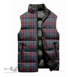 Scottish Gordon Red Tartan Tartan Puffer Vest, Tartan Plaid Sleeveless Down Jacket Scottish Plaid Tartan Plaid - ScotsTee - scotstee.com