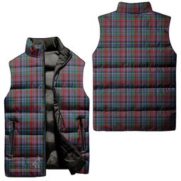 Scottish Gordon Red Tartan Tartan Puffer Vest, Tartan Plaid Sleeveless Down Jacket Scottish Plaid Tartan Plaid - ScotsTee - scotstee.com