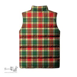 Scottish Gibsone (Gibson - Gibbs) Tartan Tartan Puffer Vest, Tartan Plaid Sleeveless Down Jacket Scottish Plaid Tartan Plaid - ScotsTee - scotstee.com
