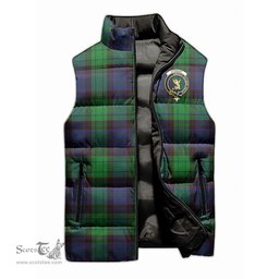 Scottish Stewart Old Modern Clan Tartan Puffer Vest, Family Crest Plaid Sleeveless Down Jacket Scottish Plaid Tartan Plaid - ScotsTee - scotstee.com