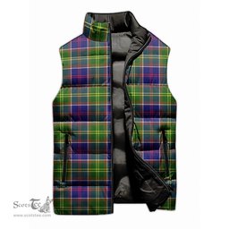 Scottish Whitefoord modern Tartan Tartan Puffer Vest, Tartan Plaid Sleeveless Down Jacket Scottish Plaid Tartan Plaid - ScotsTee - scotstee.com