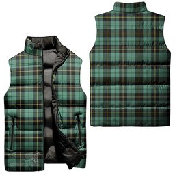 Scottish Wallace Hunting Ancient Tartan Tartan Puffer Vest, Tartan Plaid Sleeveless Down Jacket Scottish Plaid Tartan Plaid - ScotsTee - scotstee.com