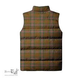 Scottish Scott Brown Modern Tartan Tartan Puffer Vest, Tartan Plaid Sleeveless Down Jacket Scottish Plaid Tartan Plaid - ScotsTee - scotstee.com