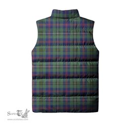 Scottish Wood Modern Tartan Tartan Puffer Vest, Tartan Plaid Sleeveless Down Jacket Scottish Plaid Tartan Plaid - ScotsTee - scotstee.com