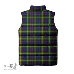 Scottish Watson Modern Clan Tartan Puffer Vest, Family Crest Plaid Sleeveless Down Jacket Scottish Plaid Tartan Plaid - ScotsTee - scotstee.com